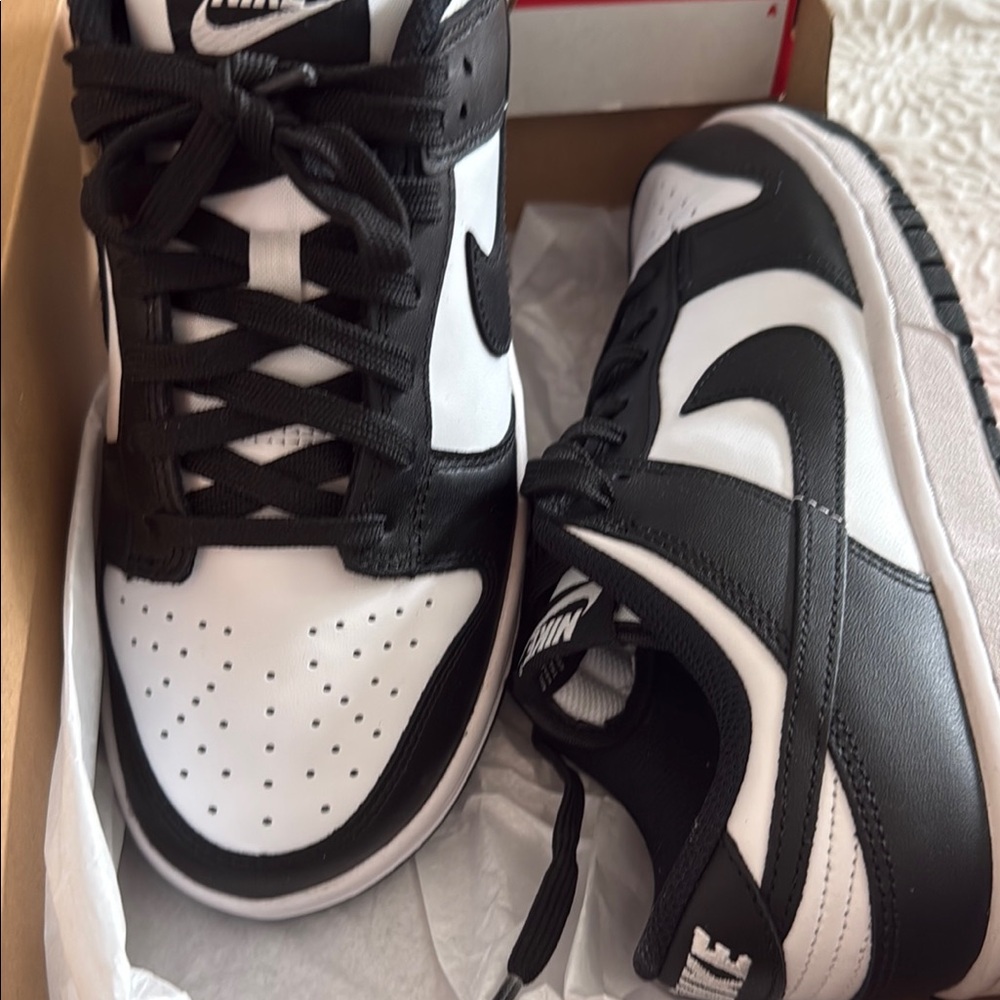 Nike Dunk Low in White and Black New with box